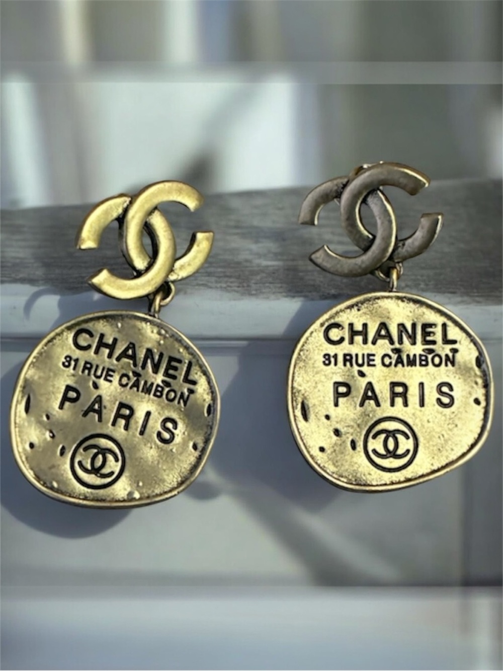 CHANEL Gold Earrings